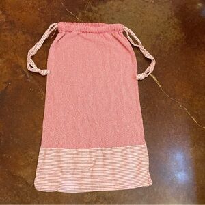 Pink Drawstring Laundry Bag